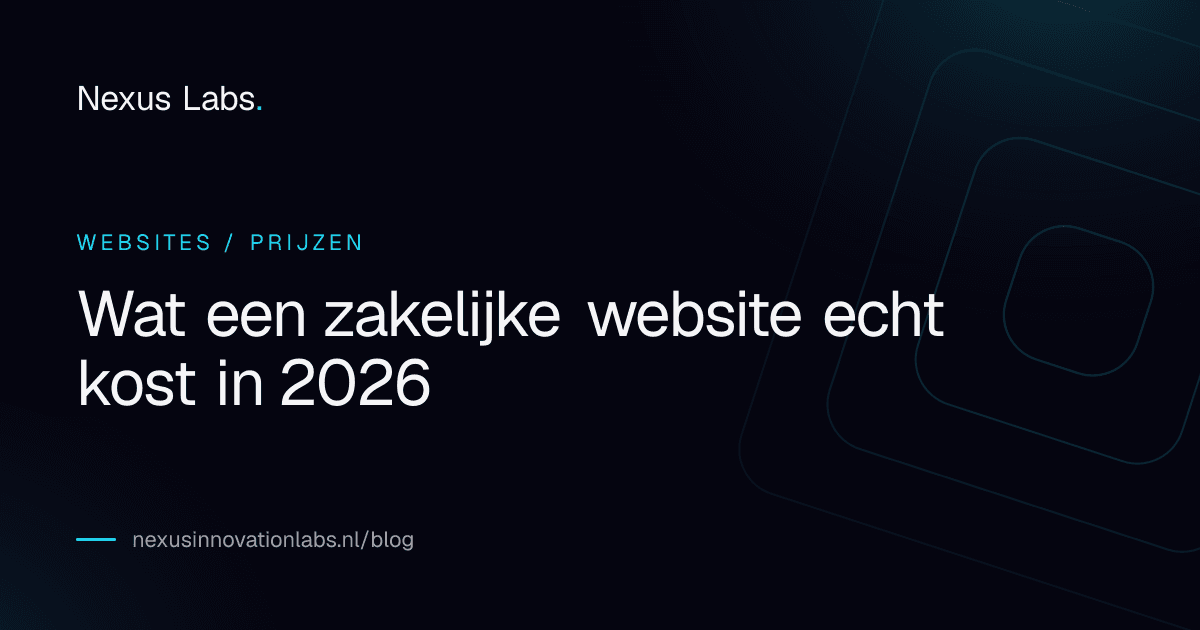 Wat een zakelijke website echt kost in 2026