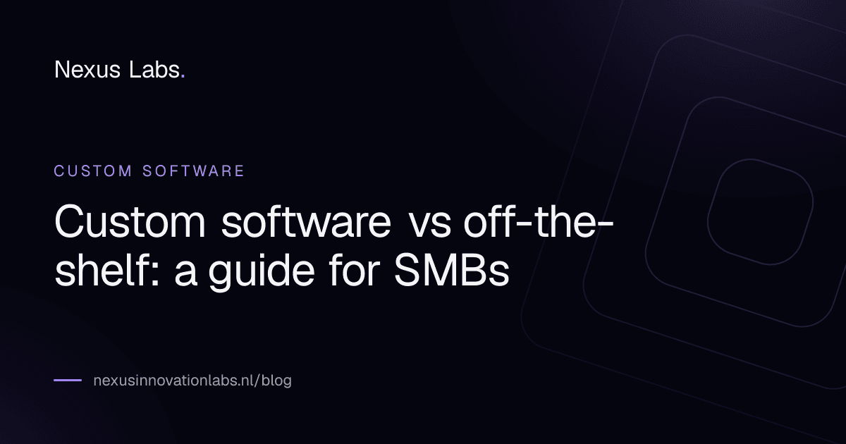 Custom software vs off-the-shelf: a practical guide for SMBs